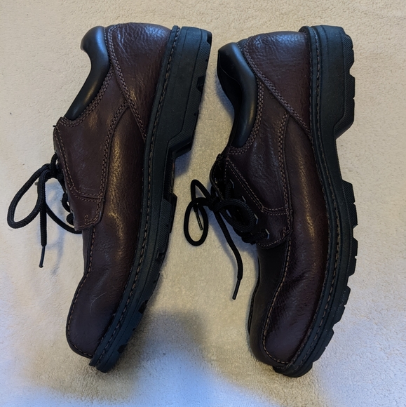 Men's brown leather Dockers 11.5 M shoes - Picture 3 of 7